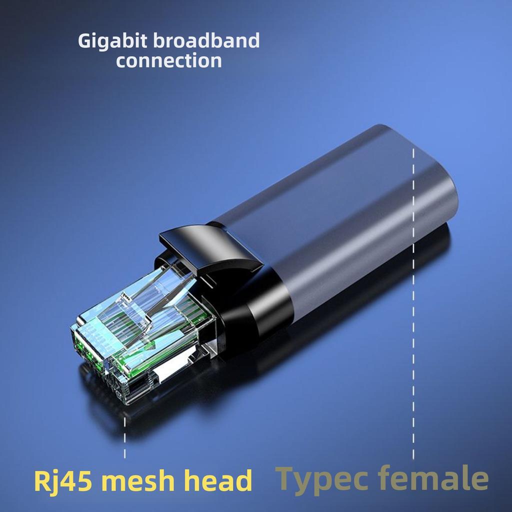 USB-C Ethernet Adapter, Gigabit LAN Dongle for MacBook, Laptop, iPad, Android