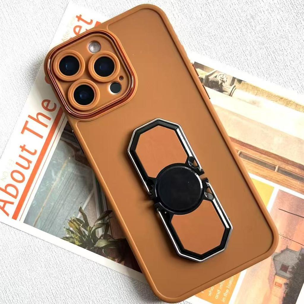 IPhone16 Matte Fulcrum Shell Suitable for Fine Hole Full-inclusive Apple 16promax Invisible Bracket Protection Case