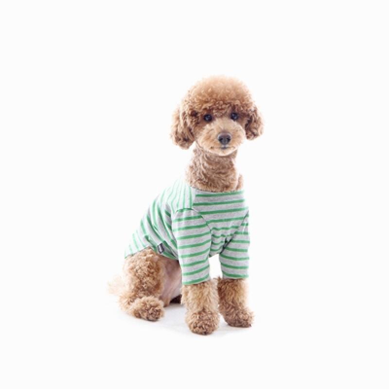 Bom Bom Stripe Tee (Green) S