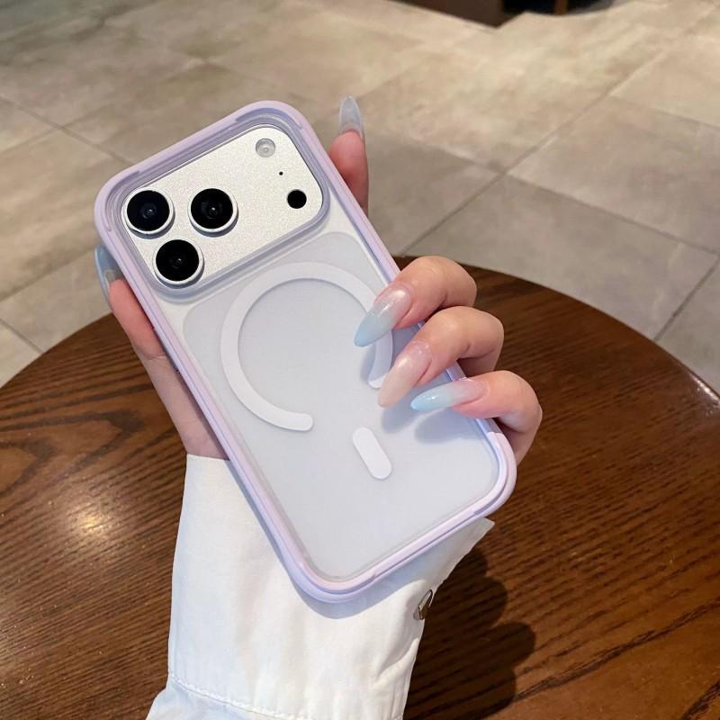 Liquid Silicone Magnetic Snap-on Case IPhone 16 17 18 Pro Max With Interchangeable Back Panel