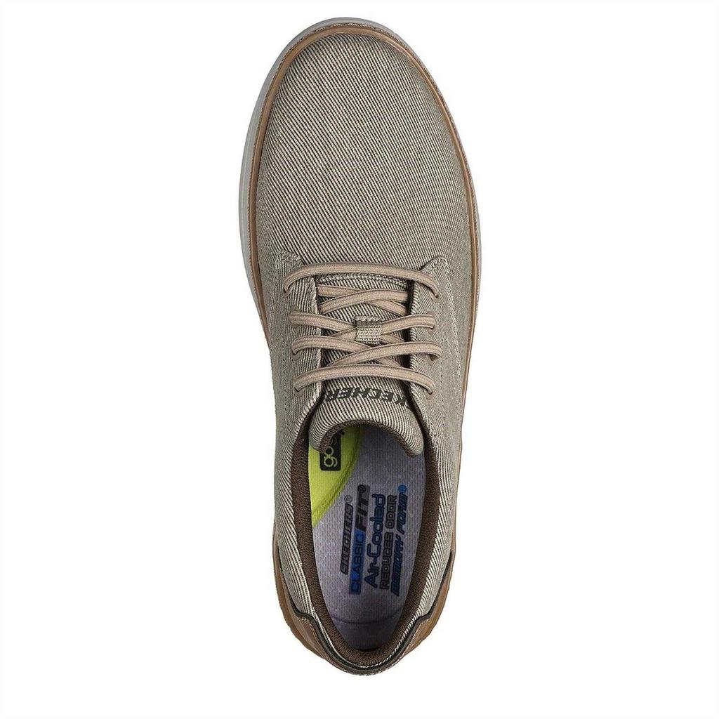 Skechers Mens Hyland Striped Canvas Trainers