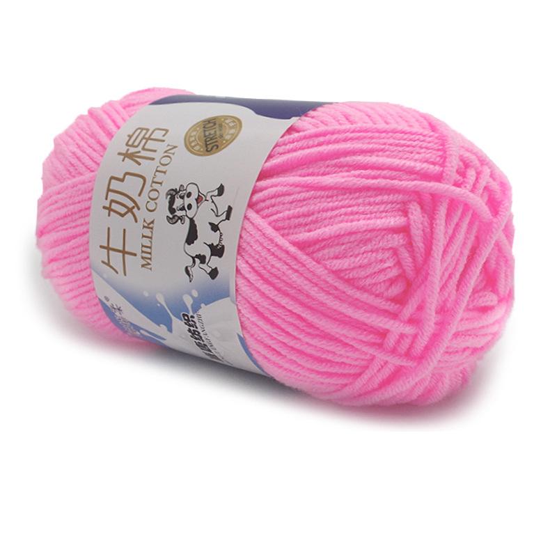 1Pc 50g Crocheting Milk Cotton Yarn Hand Knitting Sweater Blanket Hat Threads Crochet Amigurumi Bag Line 95m
