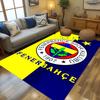 Eredità Fenerbahçe: Tappetini per pavimenti con stampa a motivi del 1907 Zerbino Cuscino per sedia da ufficio per stanza