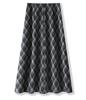 Women's High-Waist Woolen Plaid A-Line Skirt - Autumn 2025 Collection