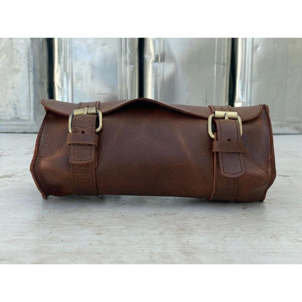Tasche Motorrad Werkzeug Gabeltasche Leder Lenkeraufbewahrung Gepäck Satteltasche Neu