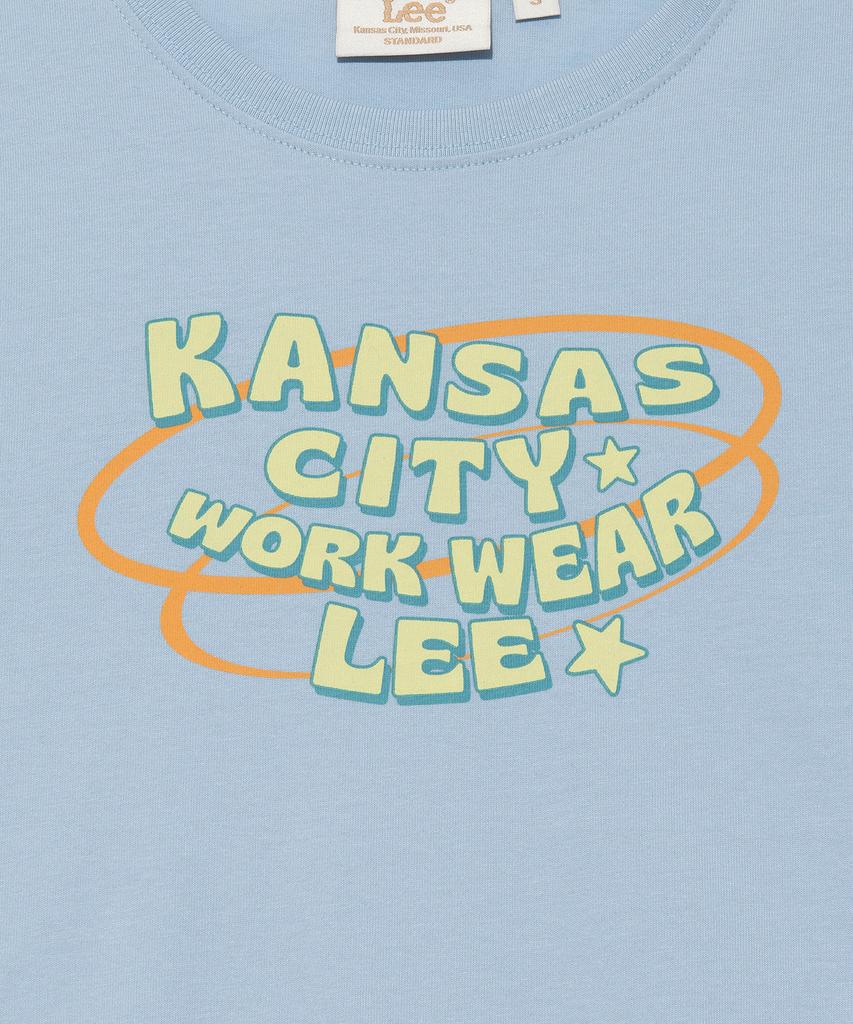 LEE Women Kansas City Workwear Lee T-Shirt Light Blue