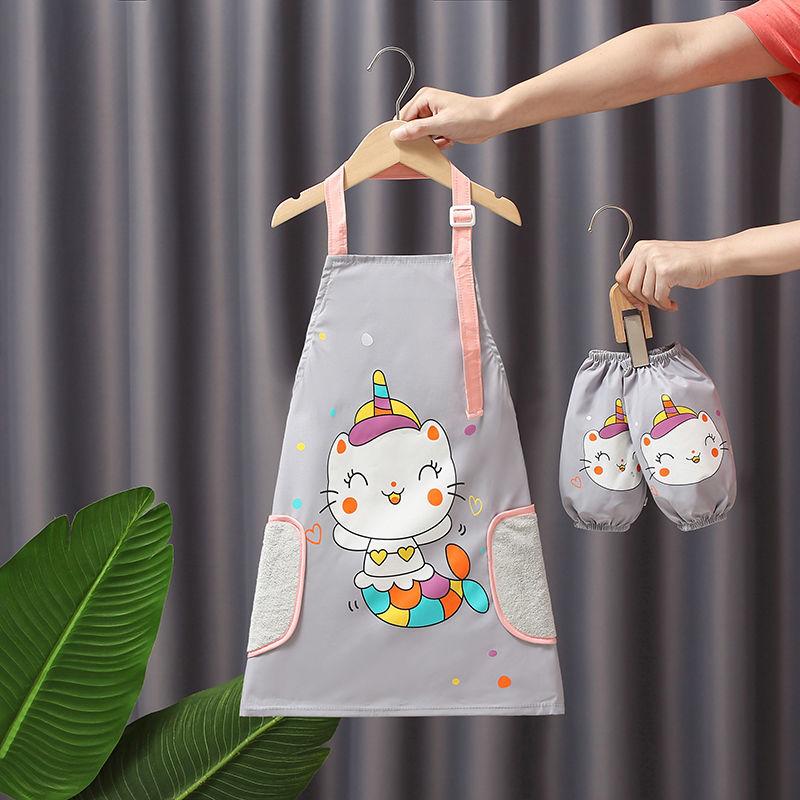 Tablier imperméable, vêtements de dessin pour enfants, élèves du primaire portant des couvertures de cuisine, vêtements de protection pour le dessin des hommes et des femmes de la maternelle