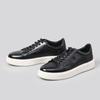 Spring Autumn Cowhide Board Shoes Men Original Sneakers Round Head Flat Heel Lace Up Sport Causal Shoes High Quality All Match
