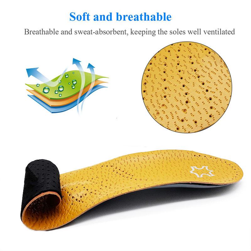 Xiaomi Orthotic Insole For Flat Feet Arch Support Orthopedic Leather Shoes Sole For Men Women O/X Leg Corrected Insoles