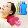Portable Pvc Hot Water Bottle 3D Raised Dot Leak-Proof Hot Water Bag 1800Ml Explosion-Proof Massage Hot Water Bottle Pain Relief