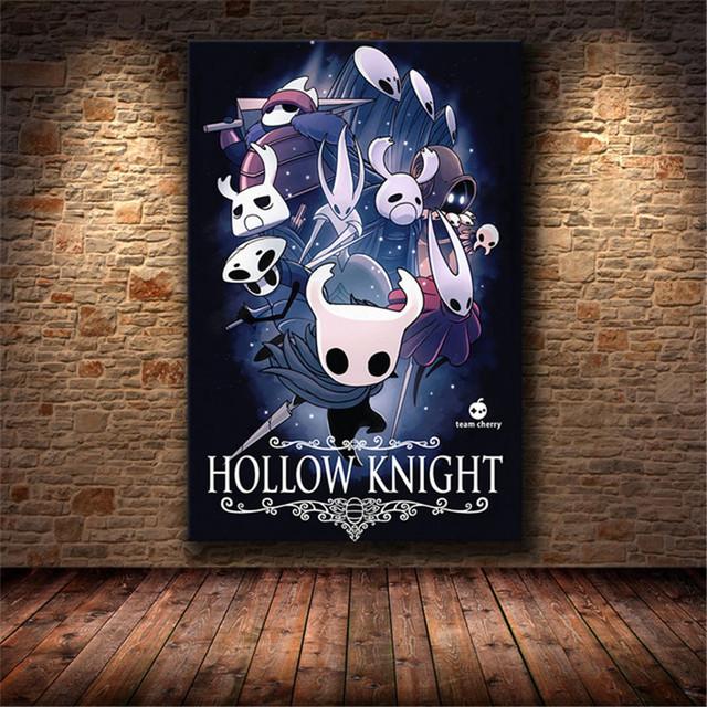Hollow Knight Electronic Game Poster Home Decoration Painting Children's Anime Game Print Canvas Wall Living Room
