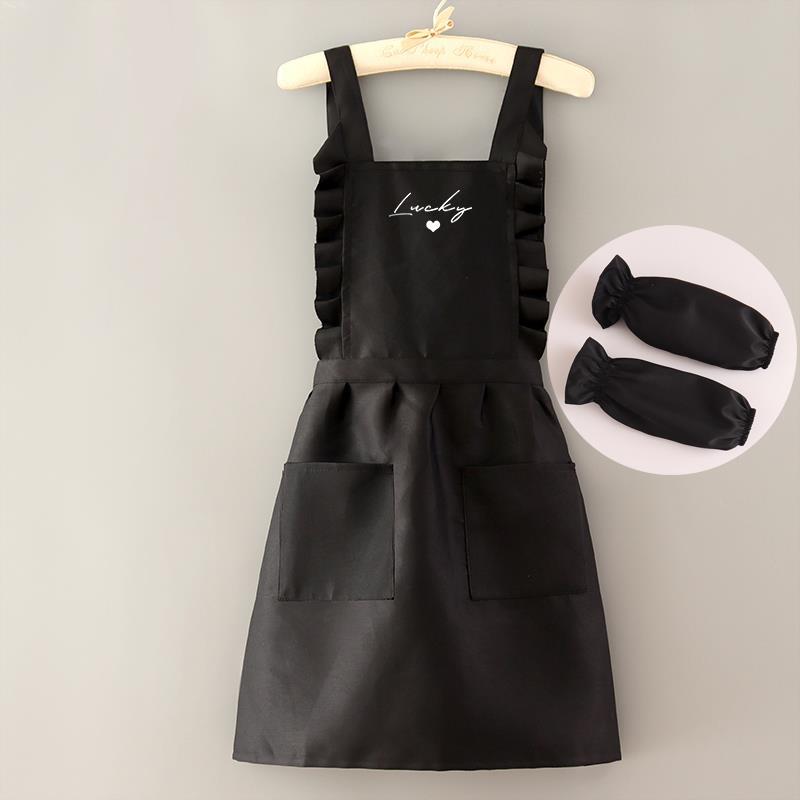 Japanese Style Oil-Proof Women's Apron for Manicure, Catering, and Cooking - Summer Work Uniform