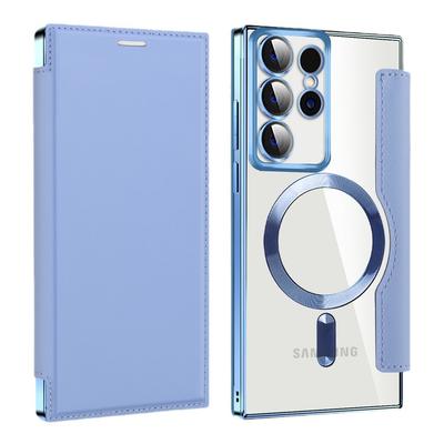 Suitable for Samsung S25Ultra Electroplated Magnetic Flip Cover Leather Case, S25EDGE Phone Case, A36 Card Insert Lens Film Case