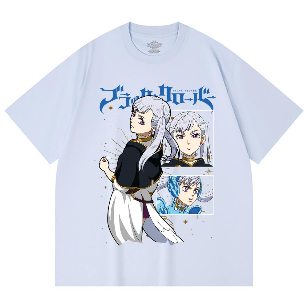 230 Gsm 100% Cotton Black Clover V3 Noelle Print Unisex Heavy Cotton T Shirt