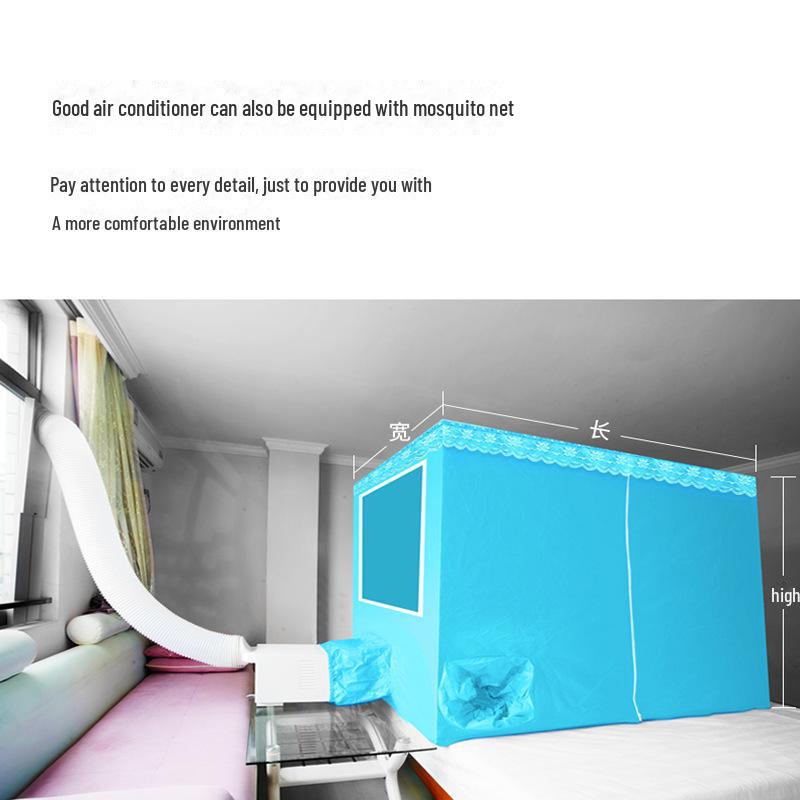 Mini aparat de aer condiționat portabil cu instalare gratuită - Include răcire pentru animale de companie, plasă de țânțari și accesorii pentru dulap, comandați individual