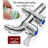 Xindrui Extended Alloy Dual-Outlet Washing Machine Faucet