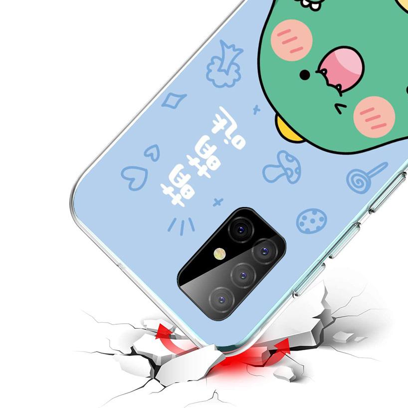 Dinosaur Cartoon Cute Phone Case For Samsung Galaxy A52 A32 A22 A12 A02S A50S A30S A51 A31 AA71 Note 20 Ultra 10 S10 Plus Galaxy