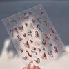 1pcs Cute Sketching Graffiti Animal Cat Dog Rabbit Bear Laser Nail Art Sticker Designs Self Adhesive Decoration Decal Acessories