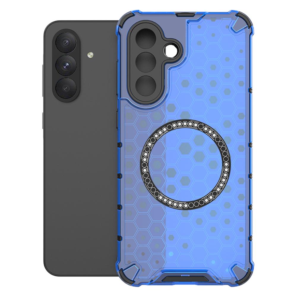 For Samsung Galaxy A56 5G/A36 5G Magnetic Case Honeycomb Design TPU + PC Phone Cover