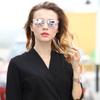 New Clear Sunglasses Women Men Transparent Frame Night Vision Sun Glasses Mirror Reflective Glasses UV400 Eye Wear