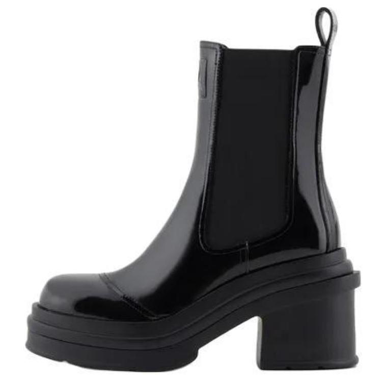Armani Exchange Round Toe Slip-On Chelsea