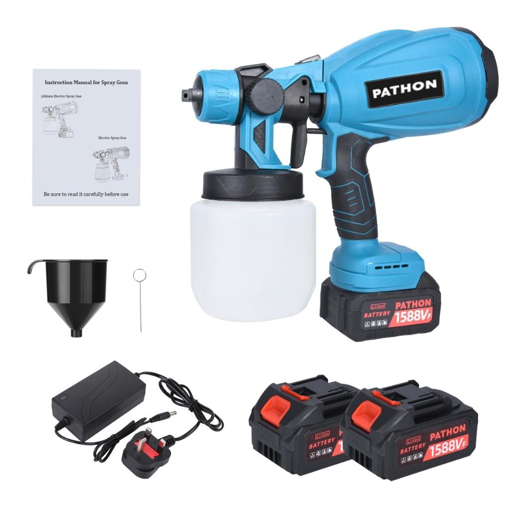 2000W Cordless Paint Sprayer Mesin Pengecat Adjustable Shape Paint Spray Gun Penyembur Cat Elektrik 800ml