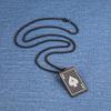 Minimalist Laser Engraved Ace Of Spades Pendant Necklace Unisex Fashion Jewelry Accessory