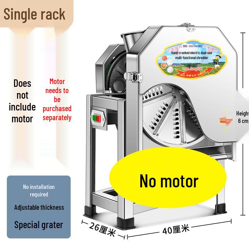 Hand-Cranked Electric Shredder & Slicer: Ideal for Pumpkins, Carrots, Cassavas, Sweet Potatoes. Perfect for Farming and Household Use.
