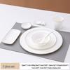 ZISIZ Gold Rim Bone China 8-Piece Dinnerware Set