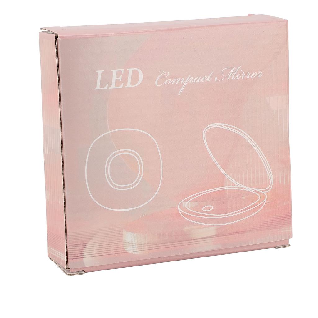 Rechargeable Travel Makeup Mirror Light Small Compact Rechargeable Color Temperatur Dimmable LED Mini Mirror for Purse