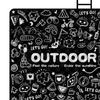 Folding Picnic Blanket Aluminum Film Base Multipurpose Play Mat Water Resistant Outdoor Camping