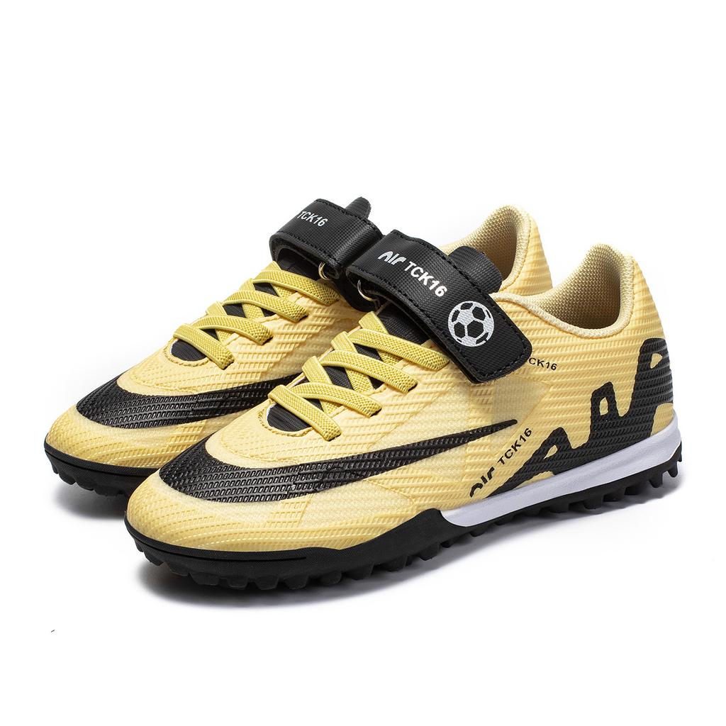 New Children's Velcro Low-top Broken Nails Football Shoes, Primary School Students and Teenagers Game Sports Training Shoes