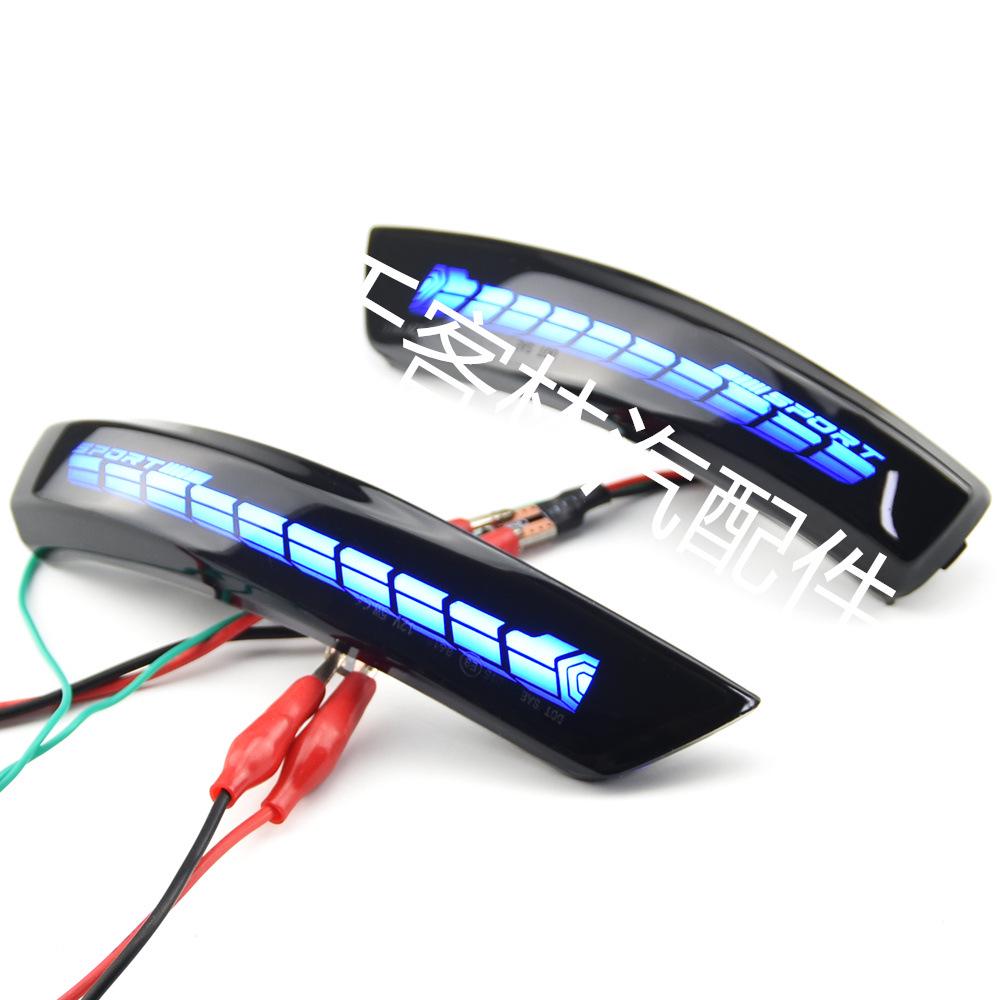 Dragon Scale Rearview Mirror Sequential Turn Signal Light for Ford Focus Mk4 2019-2020