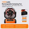 Camping Fan Rechargeable, 20000mAh Large Battery Powered Fan, Ventilador Recargable, 4 Speed Cordless 