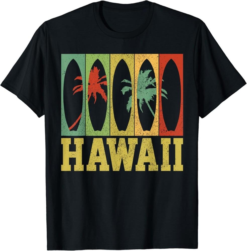 

Hawaii Surf Vintage Beach Hawaiian Souvenir Surfer Gift Unisex T-Shirt M