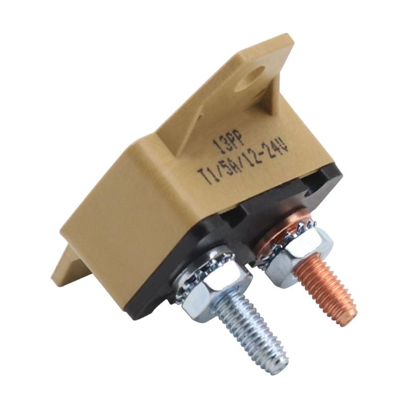 Auto Reset Breakers Overcurrent Protector 5A 12/24V Applications Plastic Winged Mounting Base With #10-32 Bolt Mounting