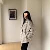 2025 Autumn Women's Retro Floral Print Chinese-Style Baseball Jacket - Trendy Unisex Niche Brand