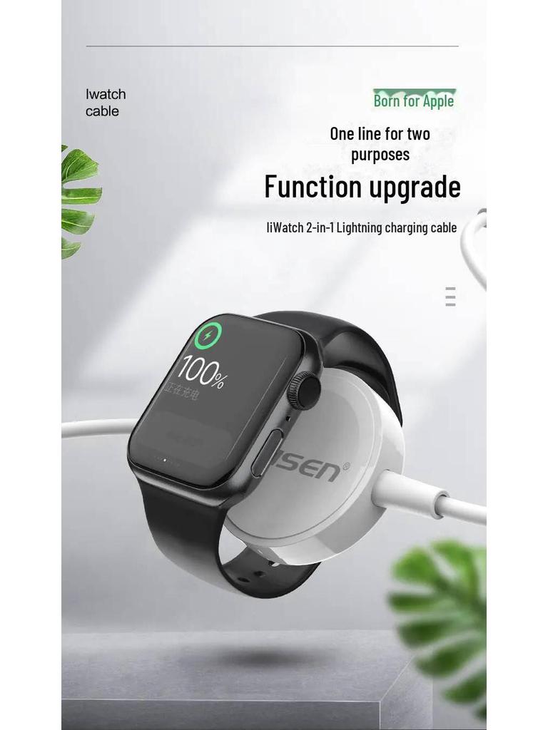PISEN iWatch 2-in-1 Lightning & Wireless Magnetic Charging Cable