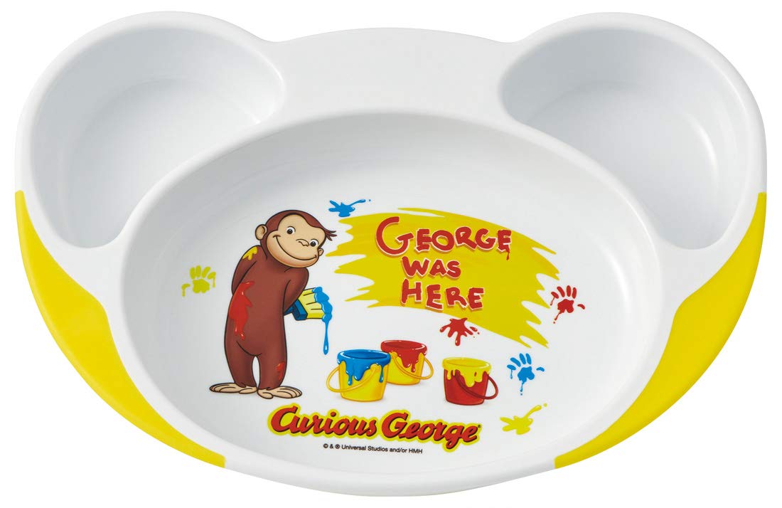 

Skater Easy to Baby Lunch Curious x x WP7 Детская тарелка, Ложка, Детская посуда, Тарелка, Джордж, 22,7 15,7 В3,6 см,