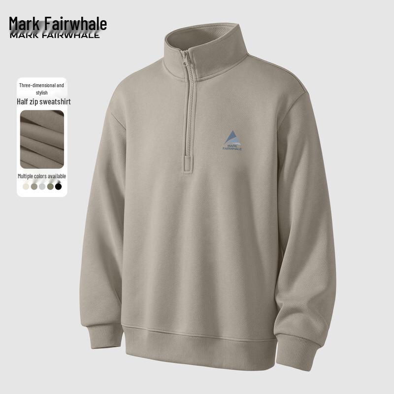 

Mark Fairwhale Men s Half-Zip Stand Collar Sweatshirt XL