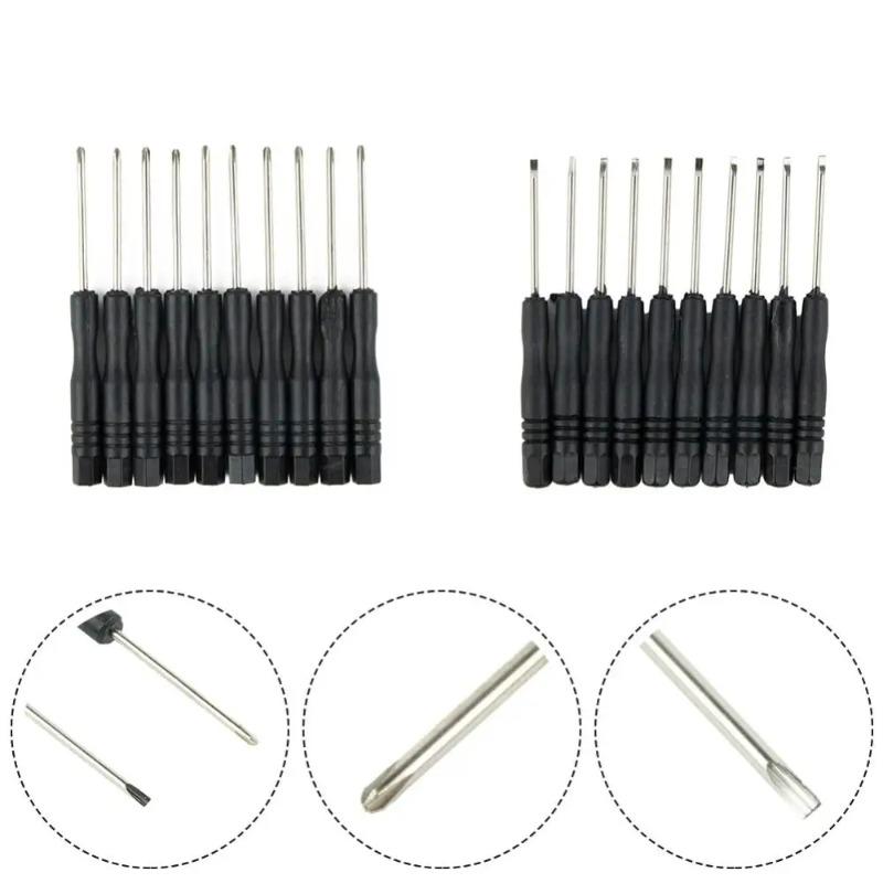 10Pcs  Portable Small Mini Screwdriver Slotted Cross Phone Repair Tool Repair Tool 2mm 3mm Steel Disassembly Screwdriver