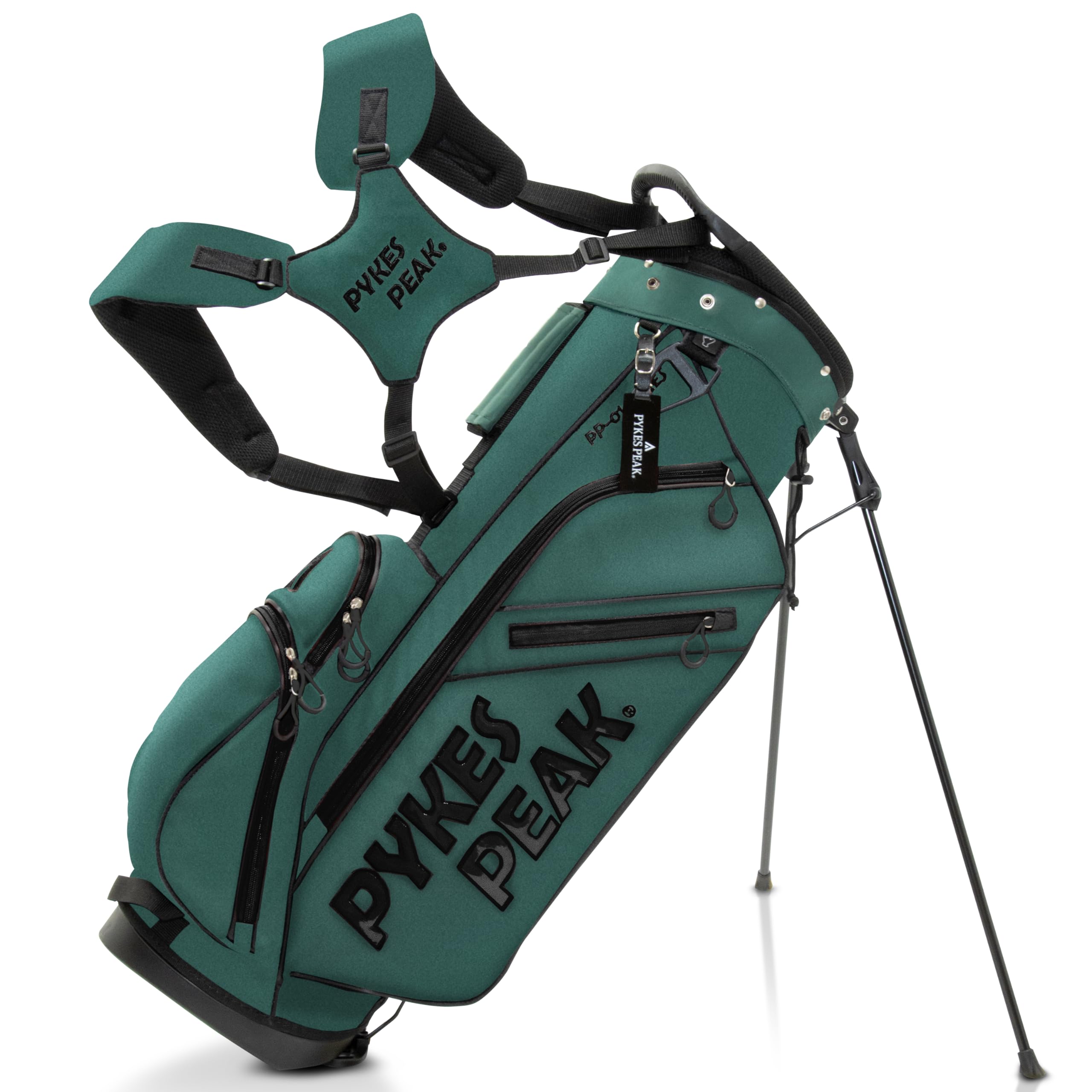 

Сумка для гольфа PYKES PEAK Caddy Bag Stand Type 47 дюймов, 6 отделений [легкая, 2,2 кг / 9,0 / совместимая] женская мужская [ХАКИ]