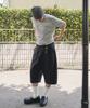 Zero Curved Line Over Sweat Shorts [Deep Charcoal]