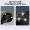 40X Handheld Magnifier Brightness Adjustable Glass Double Glass Lens Loupe for Stamps Coin Jewelry Inspection top sale