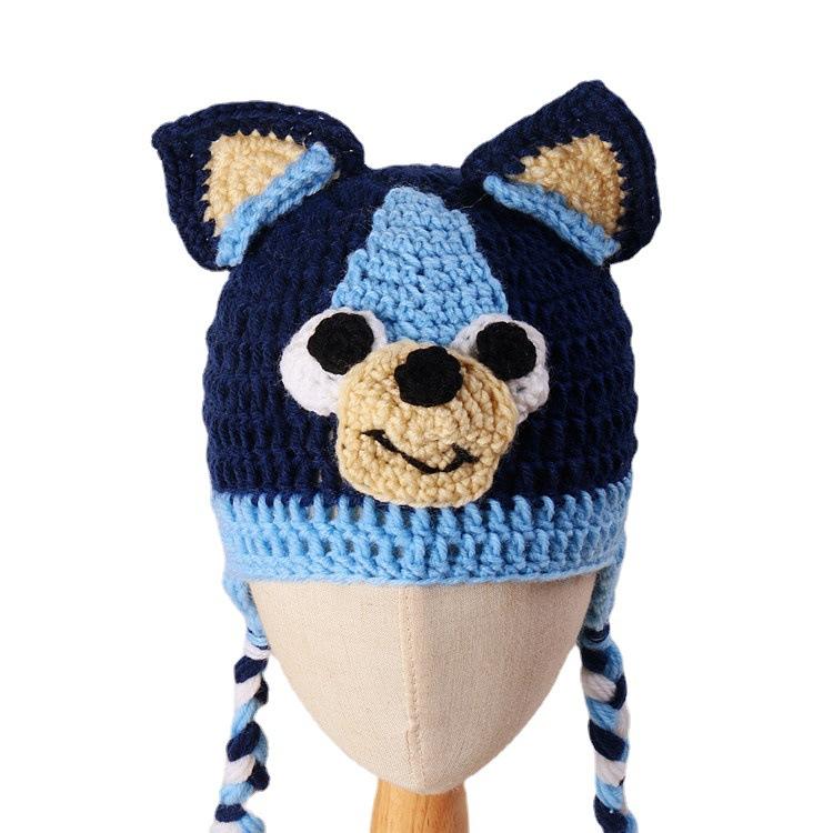 New handmade crocheted color-blocked funny octopus hat, personalized and fashionable adult pullover hat