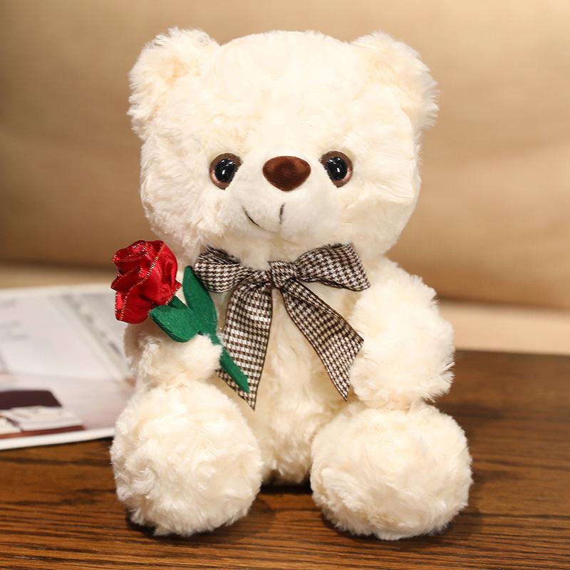 

Cute And Charming Bear Plush Toy 20/25cm Gentle Stuffed Animal Teddy Bear Doll designed for Children Boys Girls Ideal Birth Date Or Valentine Present 20cm