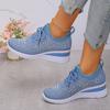 Rhinestone Lacing Women's Casual Shoes Low Top Sports Fashion Style