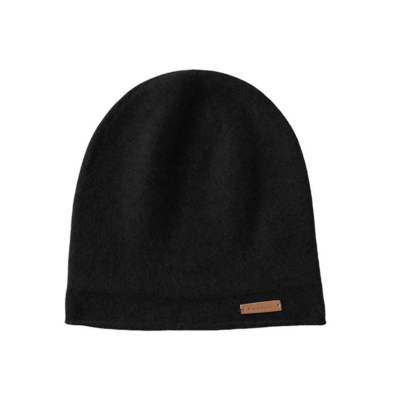 First-line Forming% Pure Cashmere Hat Warm Knitted Hat Men's and Women's Versatile Cold Hat Headgear Cashmere Hat Spot