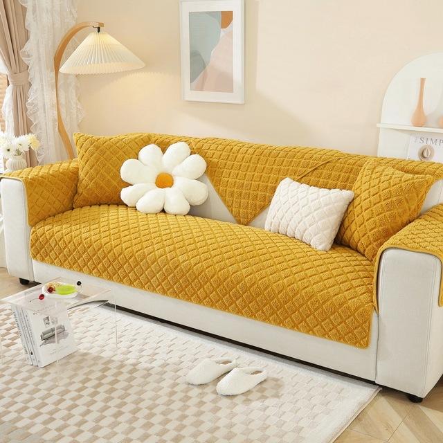 

Чехол на диван с геометрическим рисунком, утолщенный кашемировый плюшевый универсальный нескользящий коврик для дивана, зимний теплый диван-полотенце, подушка для дивана для гостиной 1pc 30x50 pillowcase