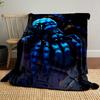 Blue Striped Spider Blanket bedroom Blanket for Livingroom Couch lunch break Soft throw for Friend's festival Gift